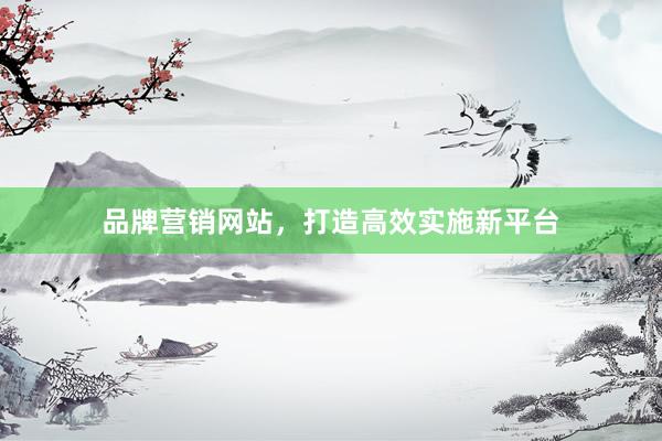 品牌营销网站，打造高效实施新平台